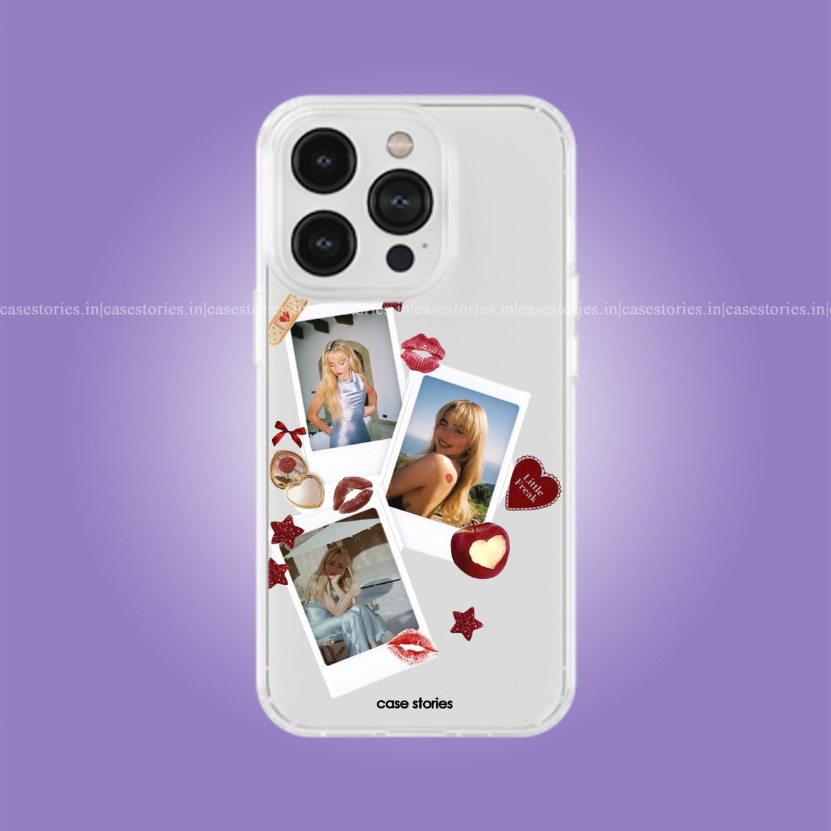 Sabrina Carpenter Polaroids Clear Soft Case