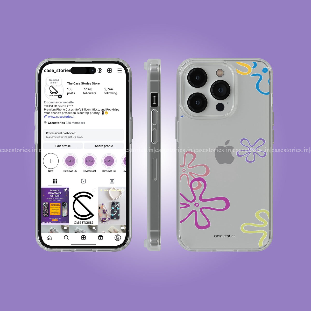 SketchyPetals Clear Soft Case