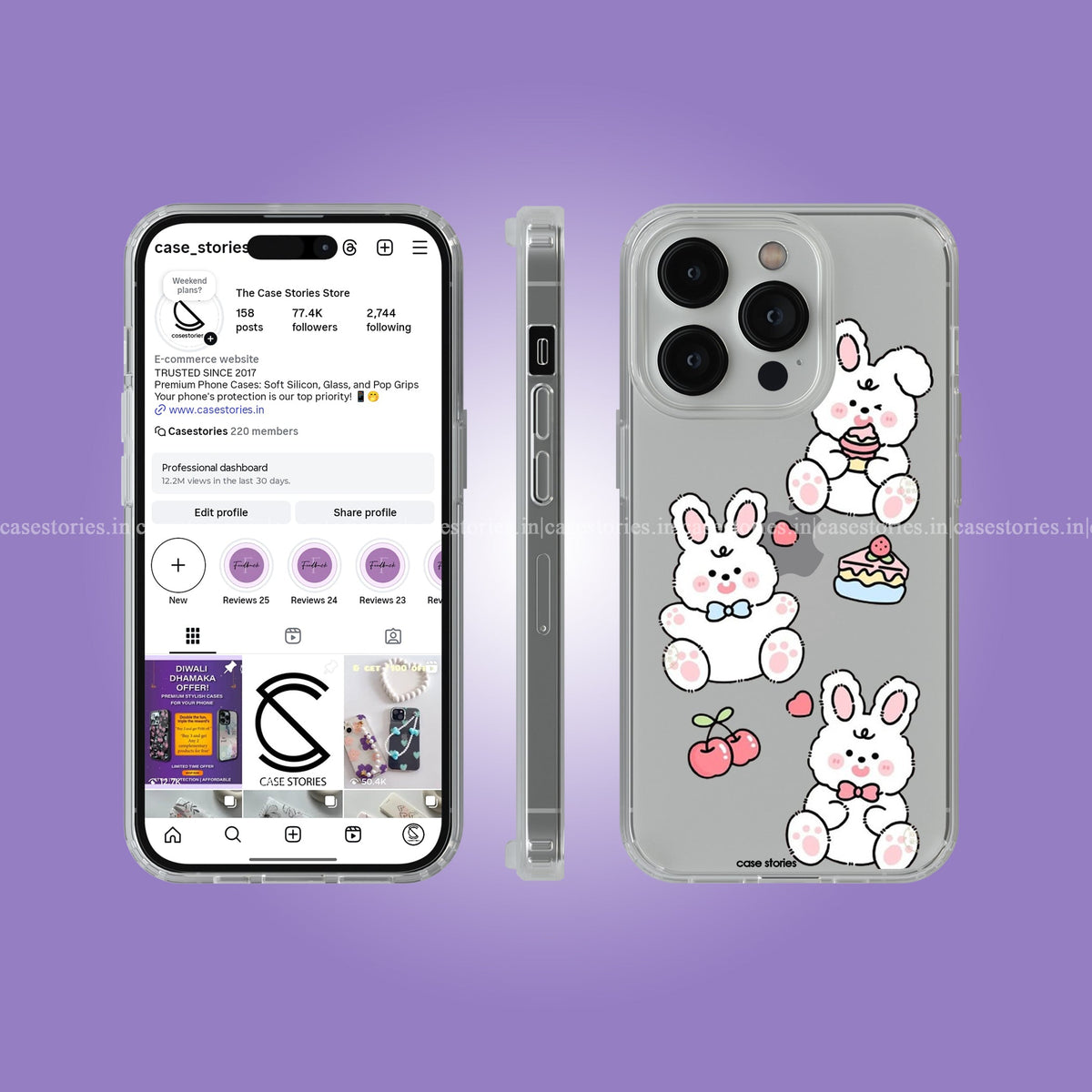 Sweet Bunny Clear Soft Case