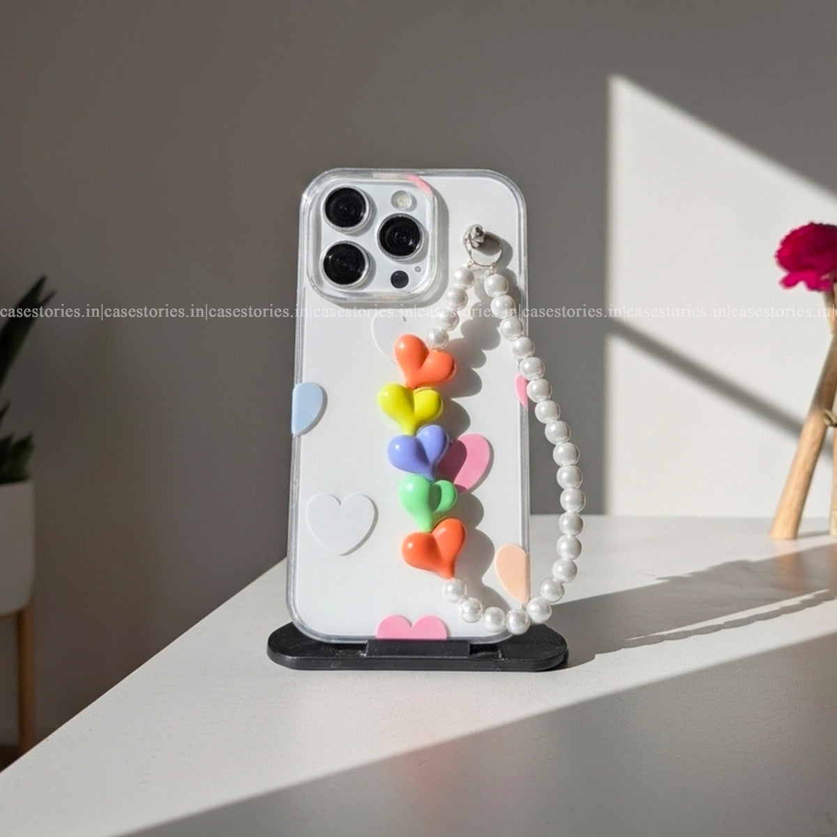 Sweetheart Glow clear Chain Case