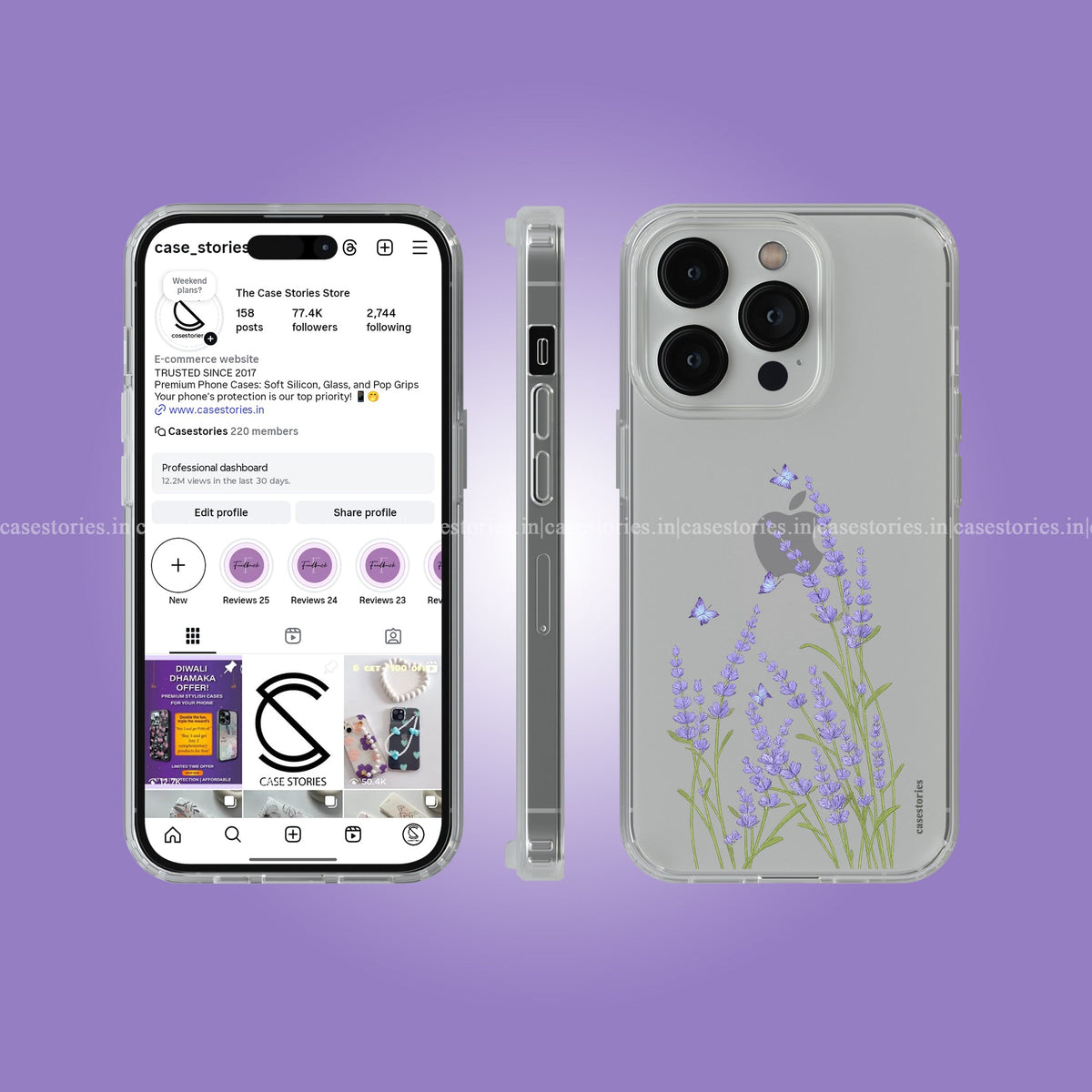 Lavender Kiss Clear Soft Case